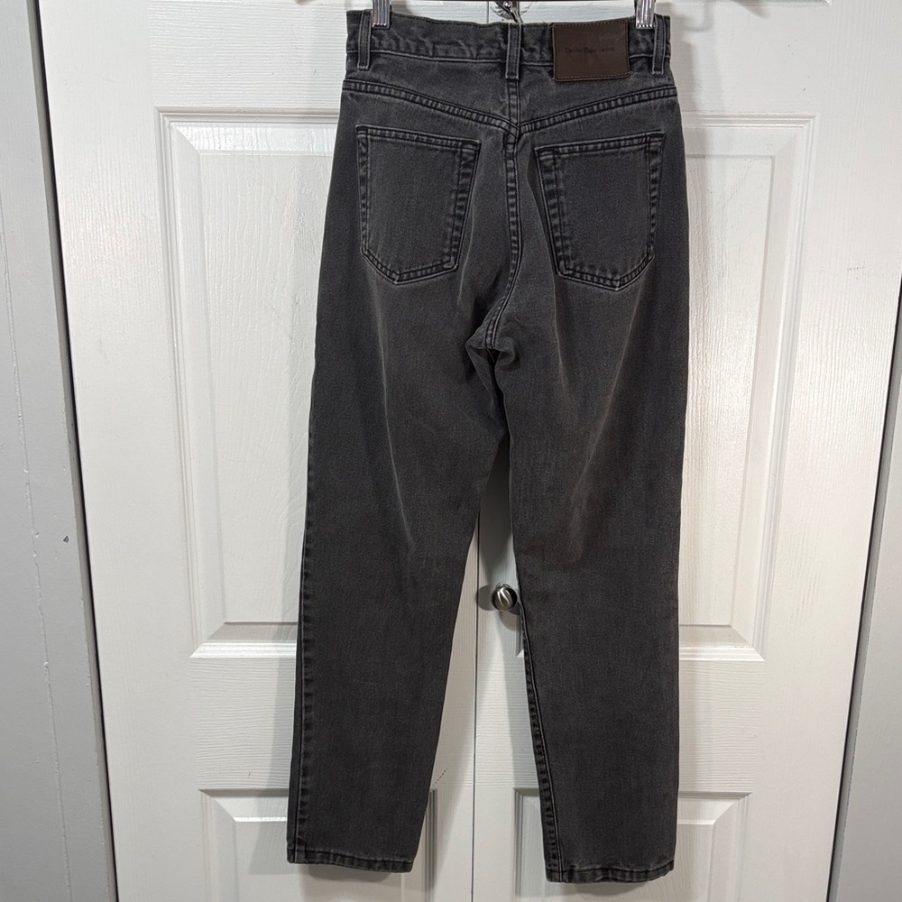Vintage 90’s Calvin Klein button fly High-Rise Jeans in Washed Black - Picture 3 of 9
